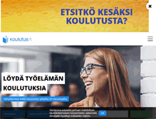 Tablet Screenshot of koulutus.fi